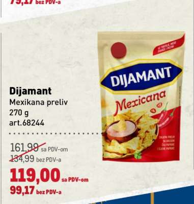 Dijamant Mexikana preliv