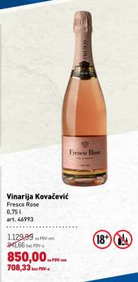 Vinarija Kovačević Fresco Rose