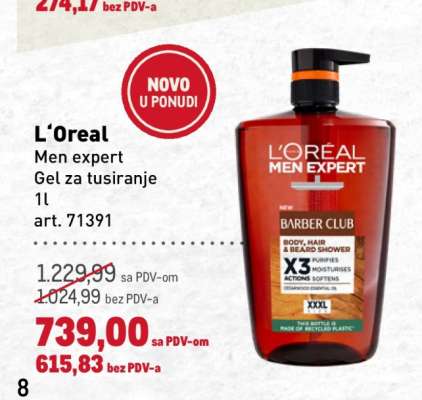 L'Oreal Men Expert Gel za tusiranje