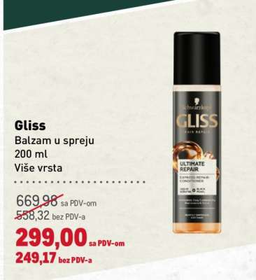 Gliss Balzam u spreju