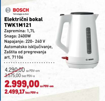 Električni bokal TWK1M121