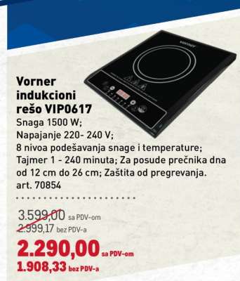 Vorner indukcioni rešo VIP0617