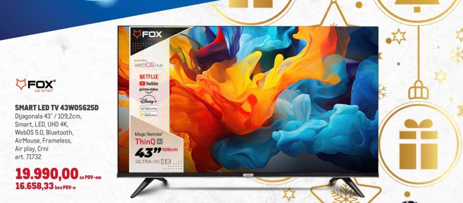 SMART LED TV 43WQ6525D