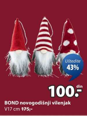 BOND NOVOGODIŠNJI VILENJAK