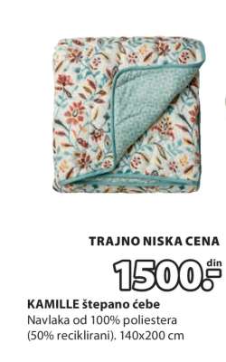 KAMILLE štepano ćebe