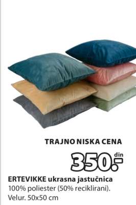 ERTEVIKKE UKRASNA JASTUČNICA