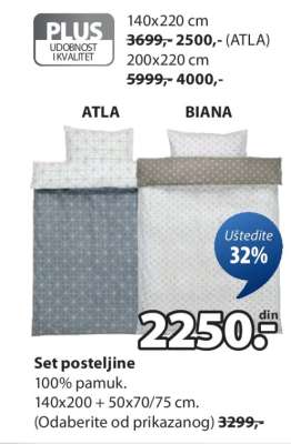 Set posteljine ATLA