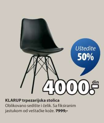 KLARUP TRPEZARIJSKA STOLICA