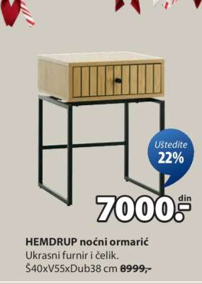 HEMDRUP noćni ormarić