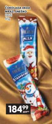 ČOKOLADA DEDA MRAZ, SNEŠKO