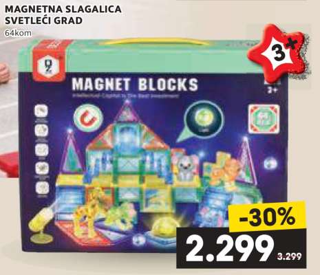 MAGNETNA SLAGALICA SVETLEĆI GRAD