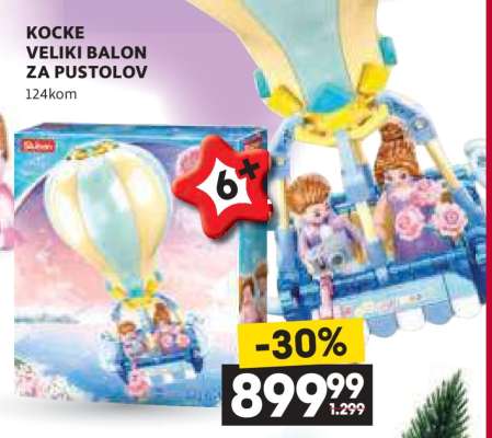 KOCKE VELIKI BALON ZA PUSTOLOV