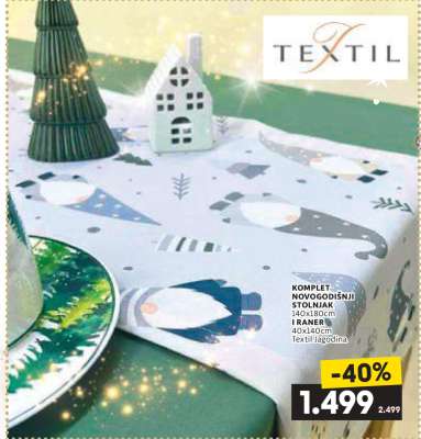 KOMPLET NOVOGODIŠNJI STOLNJAK