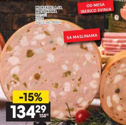 MORTADELA SA MASLINAMA