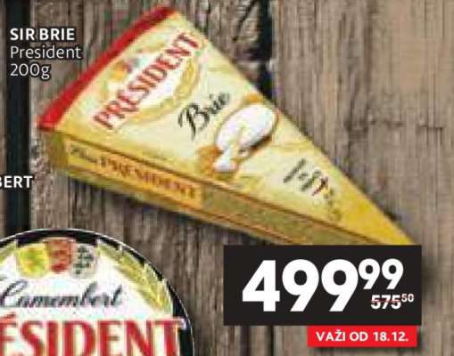 SIR BRIE President 200g