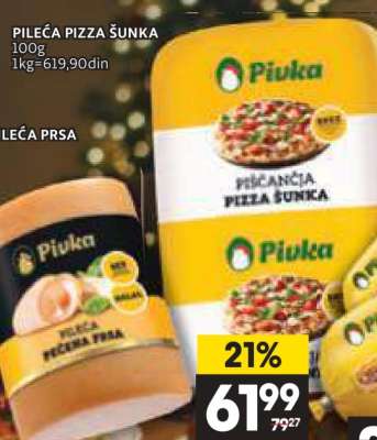PILEĆA PIZZA ŠUNKA