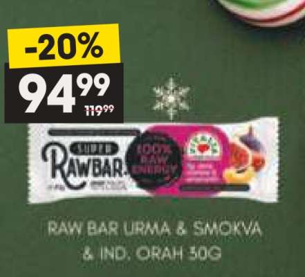 RAW BAR URMA & SMOKVA & IND. ORAH 30G