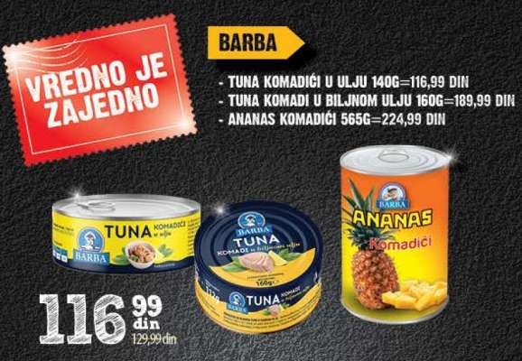 TUNA KOMADIĆI U ULJU 140G