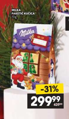 Milka paketić kućica