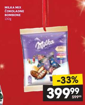 MILKA MIX ČOKOLADNE BOMBONE