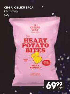 ČIPS U OBLIKU SRCA