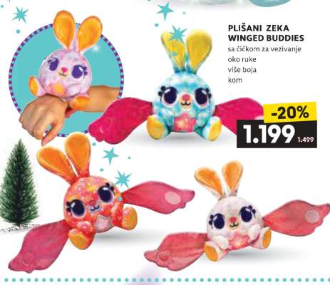 PLIŠANI ZEKA WINGED BUDDIES