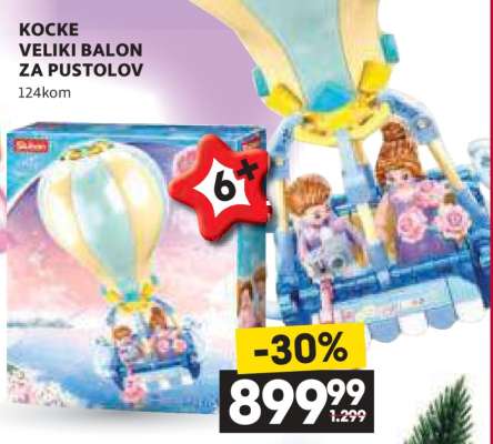 KOCKE VELIKI BALON ZA PUSTOLOV