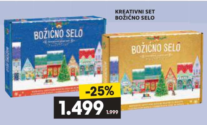 KREATIVNI SET BOŽIĆNO SELO