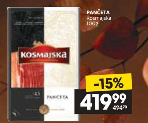 PANCETA Kosmajska 100g