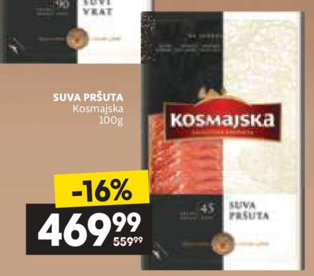 Suva Pršuta Kosmajska 100g