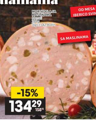 MORTADELA SA MASLINAMA