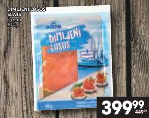 Dimljeni losos slajs