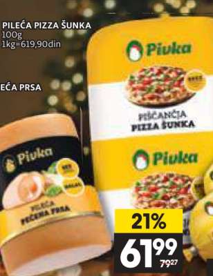 PILEĆA PIZZA ŠUNKA