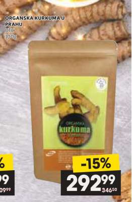 ORGANSKA KURKUMA U PRAHU