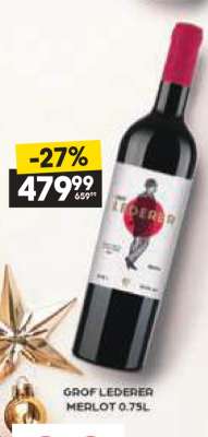 GROF LEDERER MERLOT 0,75L