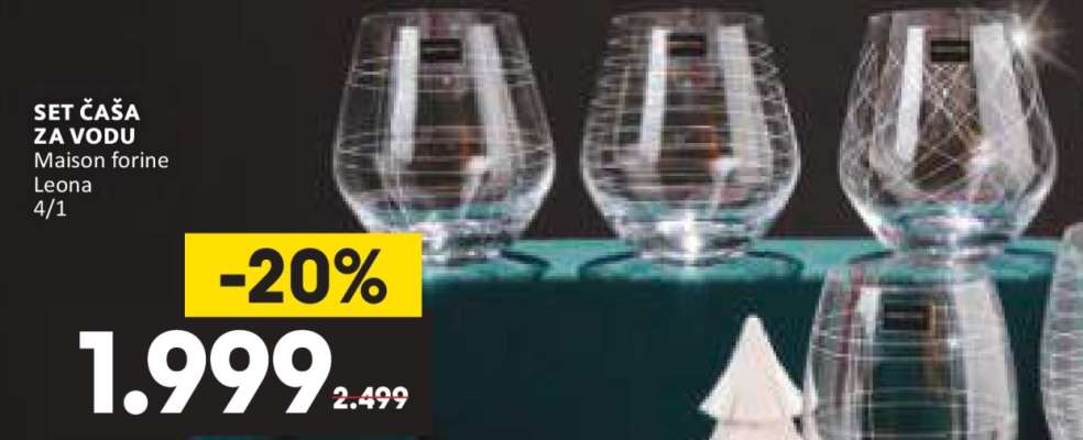 SET ČAŠA ZA VODU