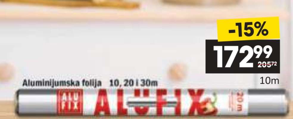 Aluminijumska folija 10, 20 i 30m