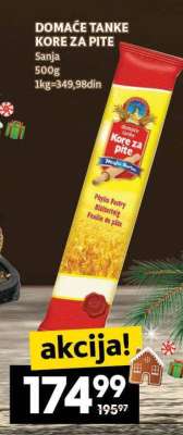 DOMAĆE TANKE KORE ZA PITE