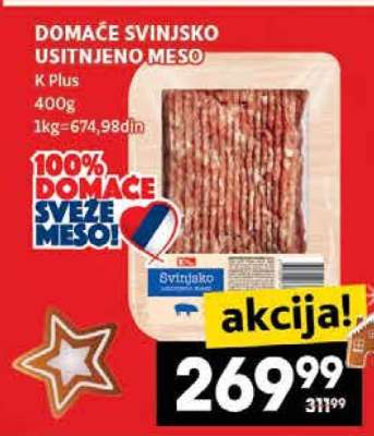 DOMAĆE SVINJSKO USITNJENO MESO