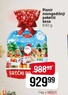 Pionir novogodišnji paketić kesa