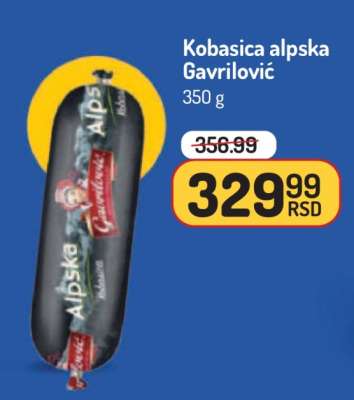 Kobasica alpska Gavrilović