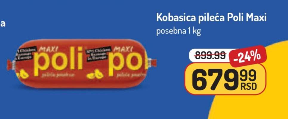 Kobasica pileća Poli Maxi