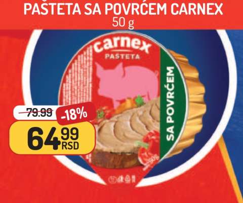 Pašteta sa povrćem Carnex