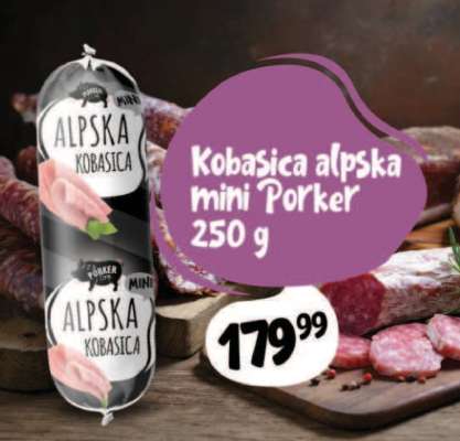Kobasica alpska mini Porker