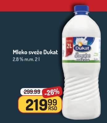 Mleko sveže Dukat