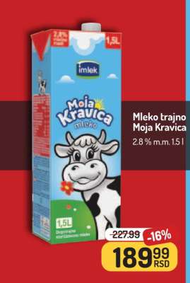 Mleko trajno Moja Kravica