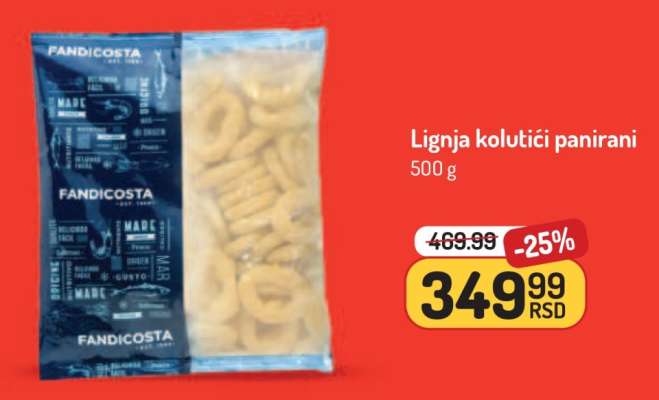 Lignja kolutići panirani