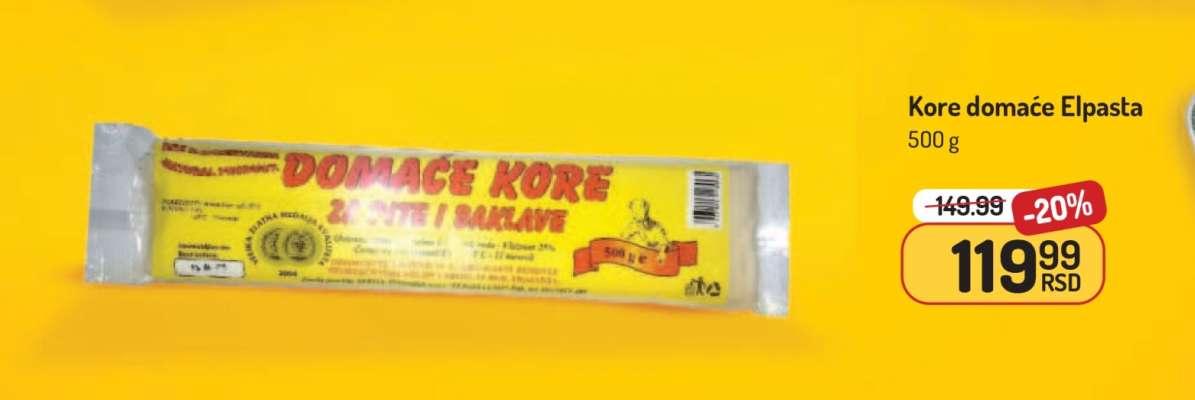 Kore domaće Elpasta