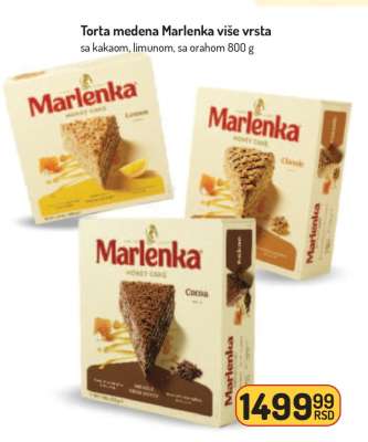 Torta medena Marlenka više vrsta