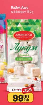 Ratluk Azov sa kikirikijem 250 g